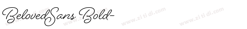 BelovedSans Bold字体转换